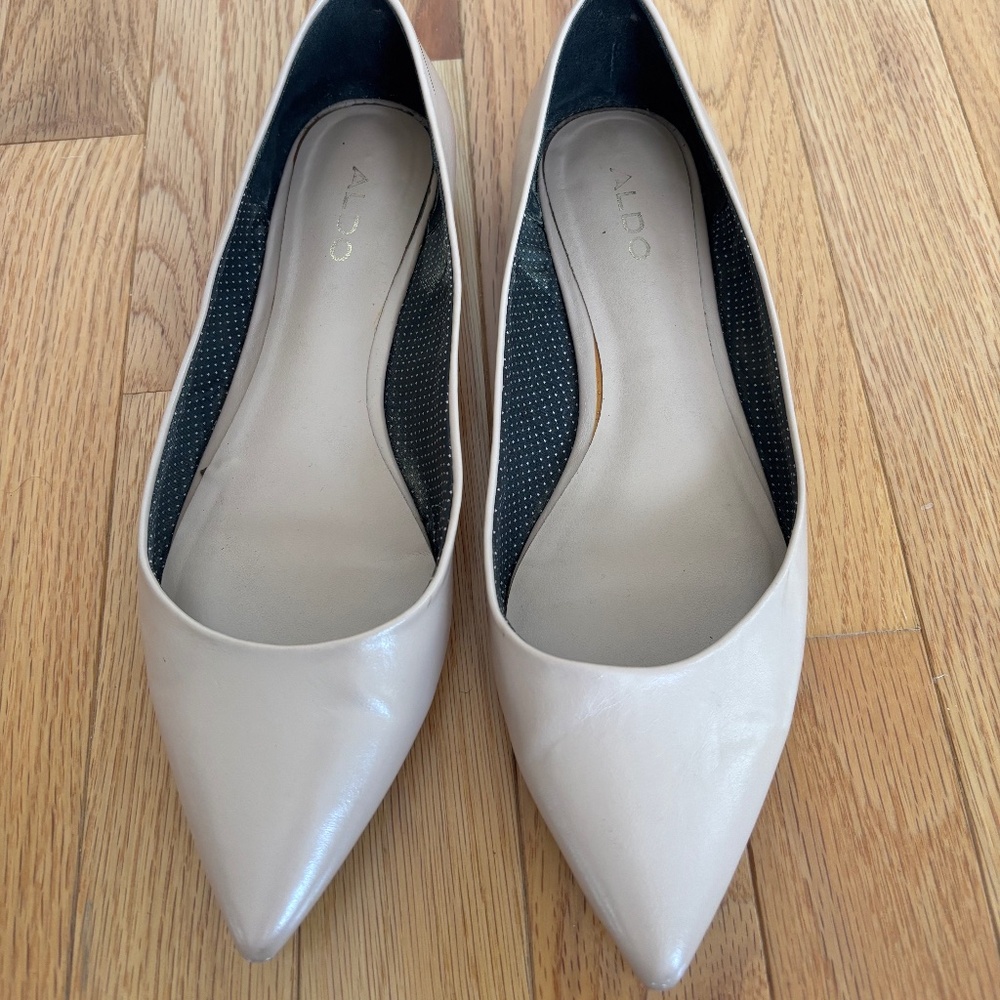ALDO tan flats
